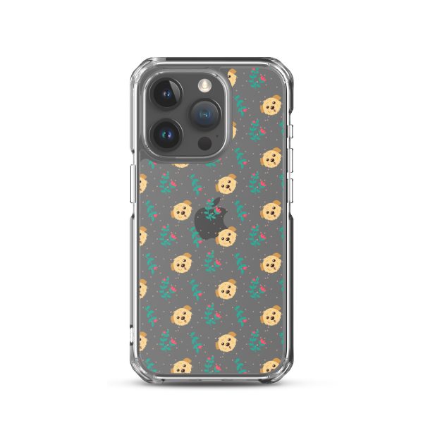 clear-case-for-iphone-iphone-15-pro-case-on-phone-6a1d6bd25b85f.jpg Dogs and Flowers iPhone Clear Case