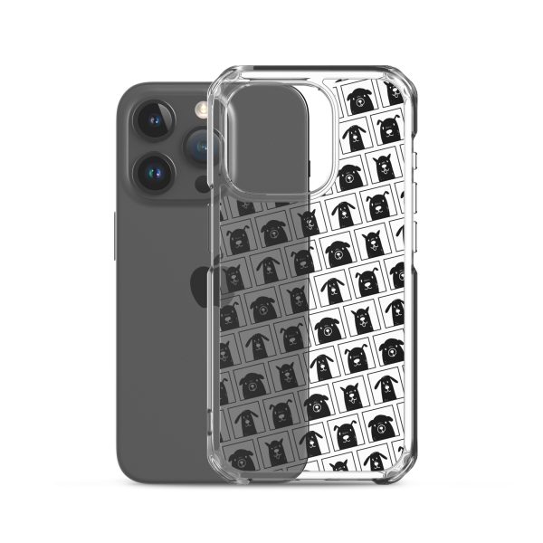 Black Dogs iPhone Clear Case