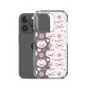 Cat Flowers and Hearts iPhone Clear Case