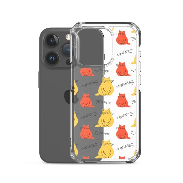 Abstract Colorful Cats iPhone Clear Case