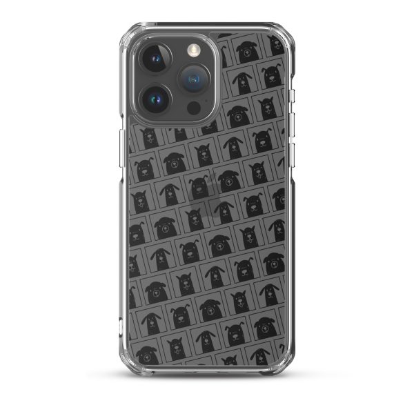Black Dogs iPhone Clear Case