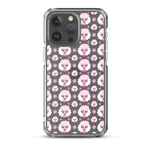 Pink Poodle iPhone Clear Case