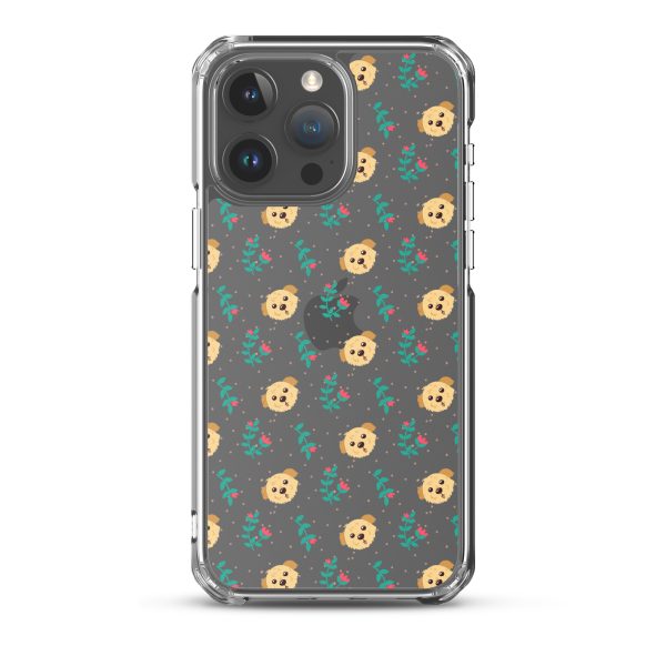 clear-case-for-iphone-iphone-15-pro-max-case-on-phone-6a1d6bd25b77b.jpg Dogs and Flowers iPhone Clear Case