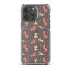 Cat Silhouettes Seamless iPhone Clear Case