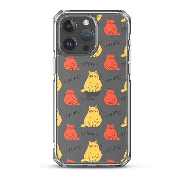 Abstract Colorful Cats iPhone Clear Case