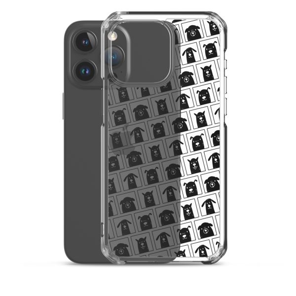 Black Dogs iPhone Clear Case