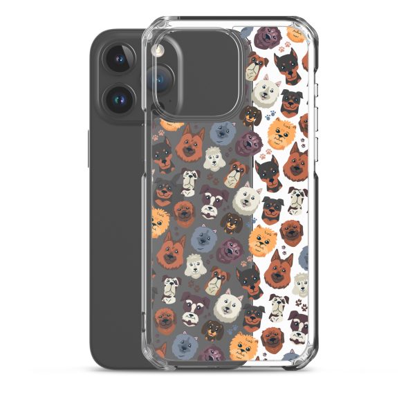Dog Heads iPhone Clear Case
