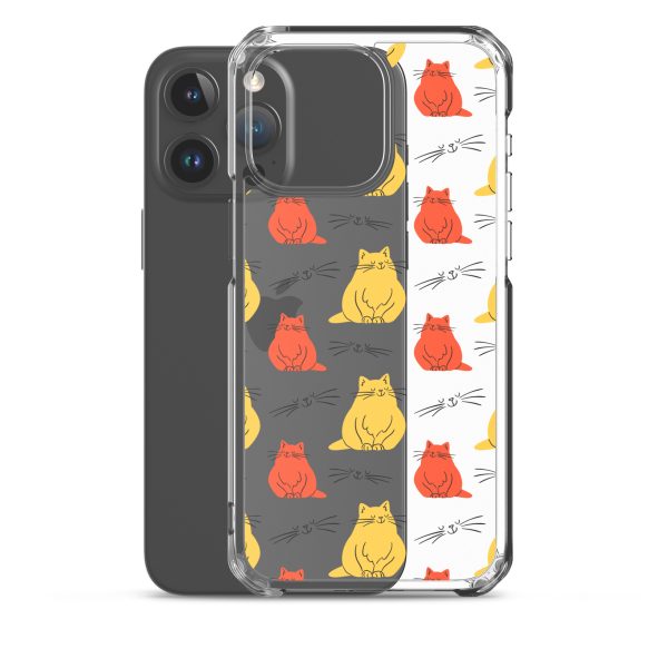 Abstract Colorful Cats iPhone Clear Case