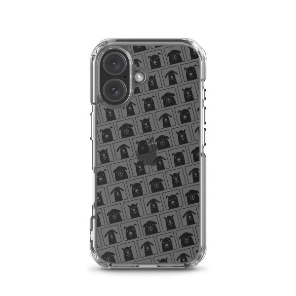Black Dogs iPhone Clear Case