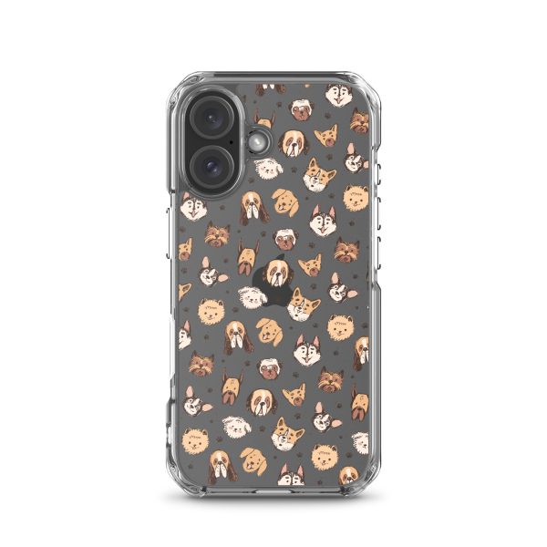 Cute Dog Breeds iPhone Clear Case