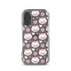 Cat Flowers and Hearts iPhone Clear Case