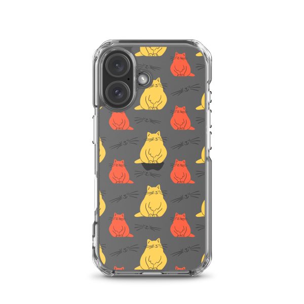 Abstract Colorful Cats iPhone Clear Case