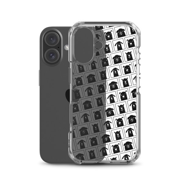 Black Dogs iPhone Clear Case