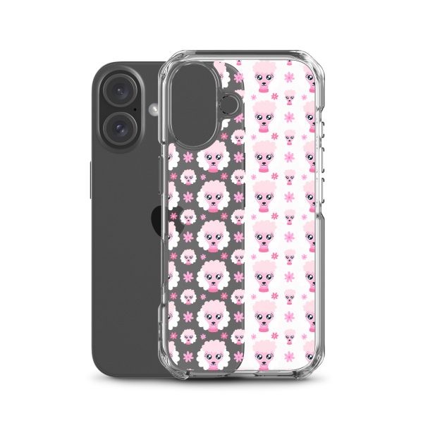 Pink Poodle iPhone Clear Case