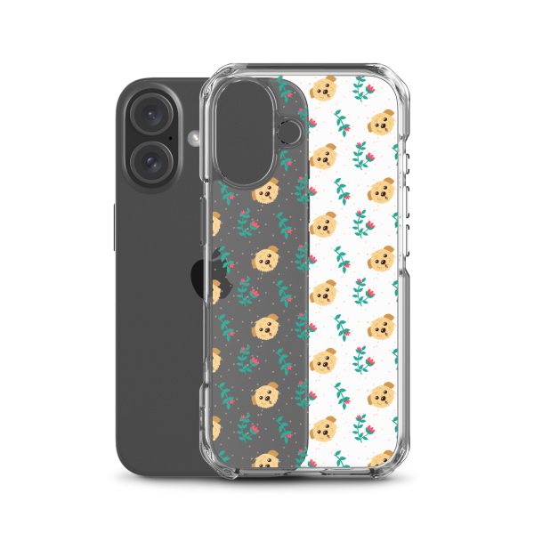 clear-case-for-iphone-iphone-16-case-with-phone-6a1d6bd25bd17.jpg Dogs and Flowers iPhone Clear Case