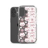 Cat Flowers and Hearts iPhone Clear Case