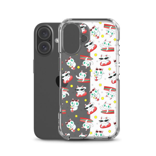 clear-case-for-iphone-iphone-16-case-with-phone-6a1d6f6aa0024.jpg Cat Surfing iPhone Clear Case
