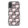 Cat Flowers and Hearts iPhone Clear Case