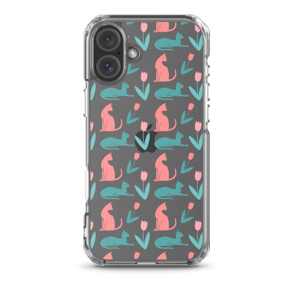 clear-case-for-iphone-iphone-16-plus-case-on-phone-6a1d6dc3568e7.jpg Cat Silhouettes iPhone Clear Case