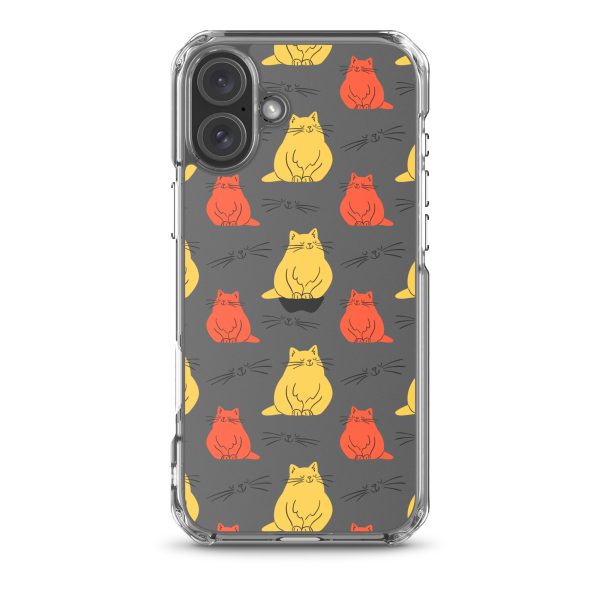 Abstract Colorful Cats iPhone Clear Case