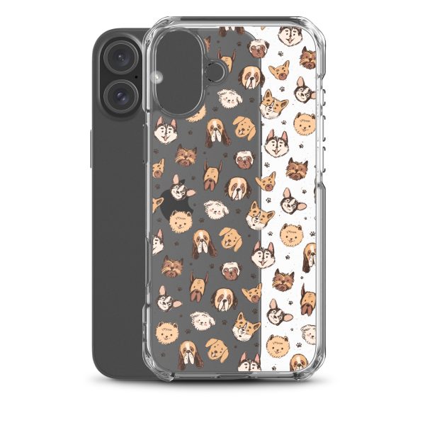 Cute Dog Breeds iPhone Clear Case