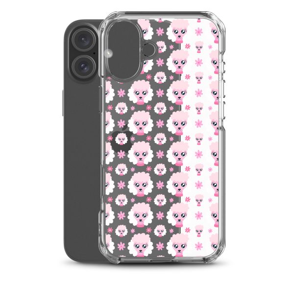Pink Poodle iPhone Clear Case