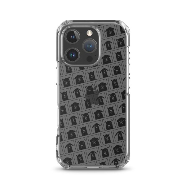 Black Dogs iPhone Clear Case