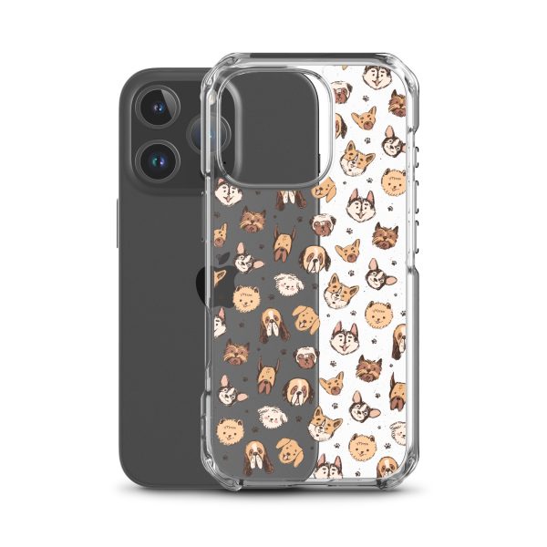 Cute Dog Breeds iPhone Clear Case