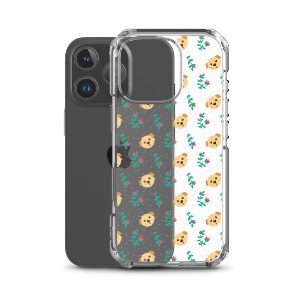 clear-case-for-iphone-iphone-16-pro-case-with-phone-6a1d6bd25bc30.jpg Dogs and Flowers iPhone Clear Case