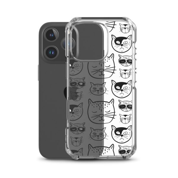 Cartoonish Cat iPhone Clear Case
