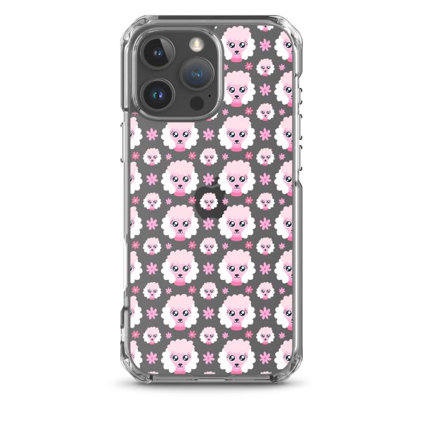Pink Poodle iPhone Clear Case