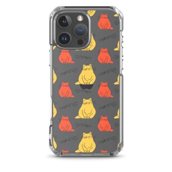 Abstract Colorful Cats iPhone Clear Case