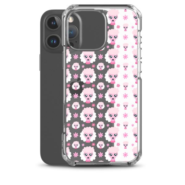 Pink Poodle iPhone Clear Case