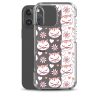 Cat Flowers and Hearts iPhone Clear Case
