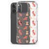 Cat Silhouettes Seamless iPhone Clear Case