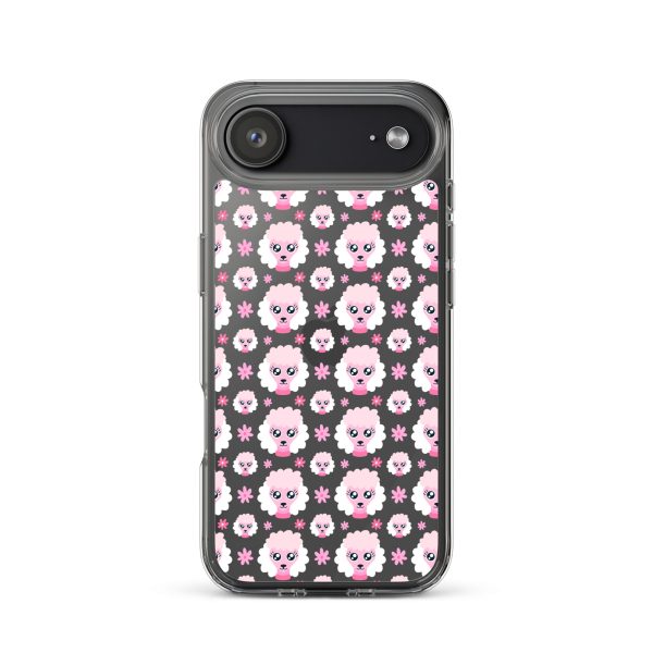 Pink Poodle iPhone Clear Case
