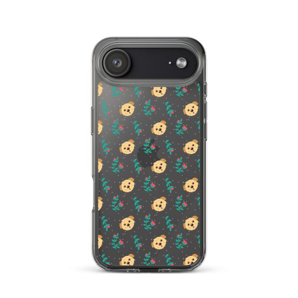 clear-case-for-iphone-iphone-17-air-case-on-phone-6a1d6bd25bda4.jpg Dogs and Flowers iPhone Clear Case