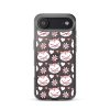 Cat Flowers and Hearts iPhone Clear Case