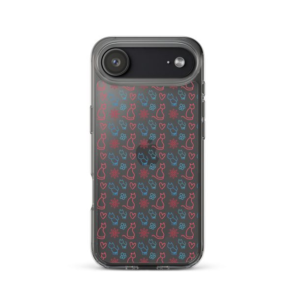 clear-case-for-iphone-iphone-17-air-case-on-phone-6a1d6fc0b13b9.jpg Cats and Flowers iPhone Clear Case
