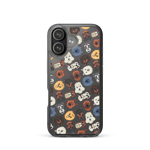 Dog Heads Seamless iPhone Clear Case