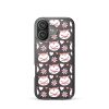 Cat Flowers and Hearts iPhone Clear Case