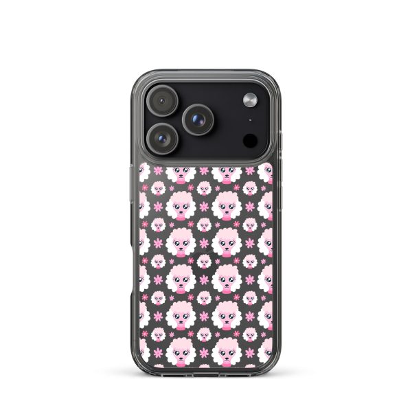 Pink Poodle iPhone Clear Case