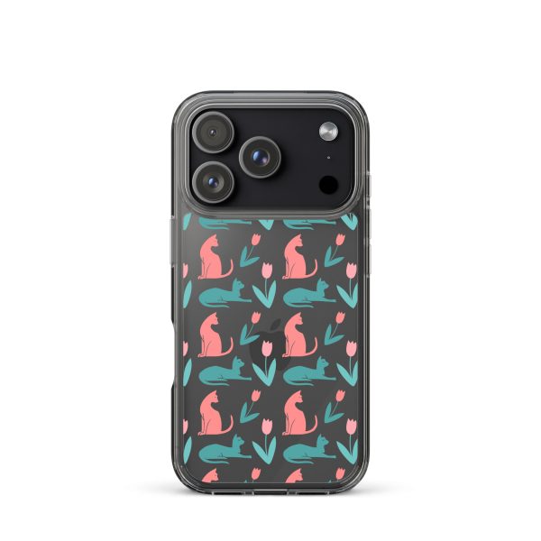 clear-case-for-iphone-iphone-17-pro-case-on-phone-6a1d6dc356cf1.jpg Cat Silhouettes iPhone Clear Case