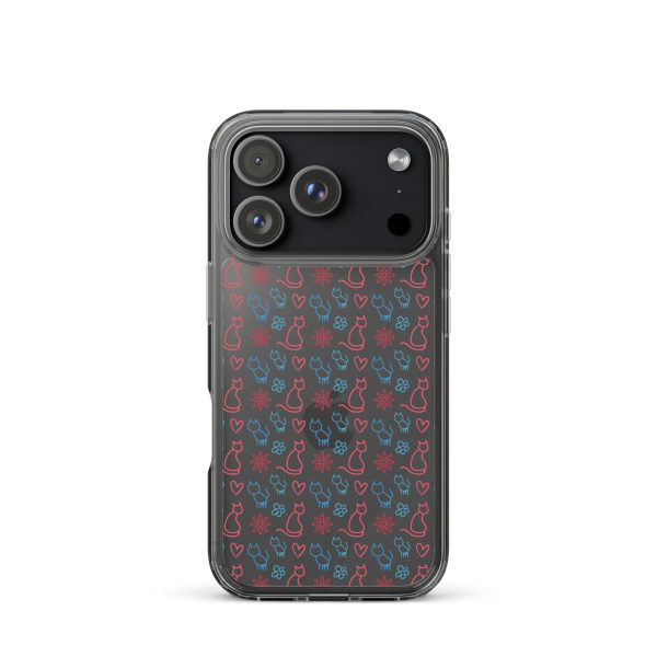 clear-case-for-iphone-iphone-17-pro-case-on-phone-6a1d6fc0b14a5.jpg Cats and Flowers iPhone Clear Case