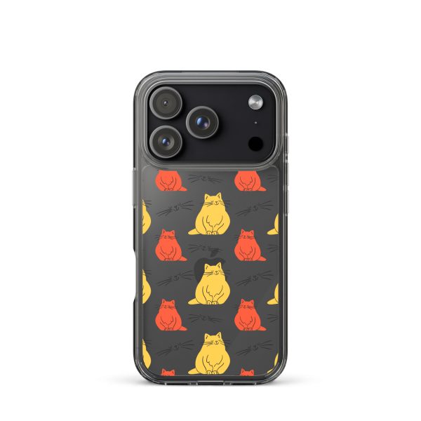 Abstract Colorful Cats iPhone Clear Case