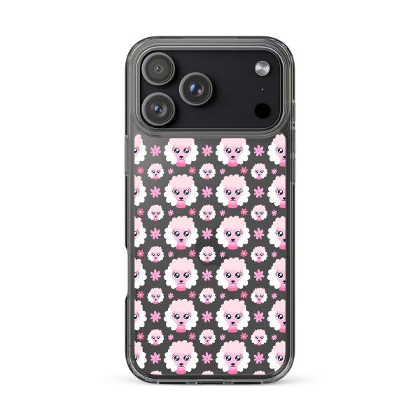 Pink Poodle iPhone Clear Case