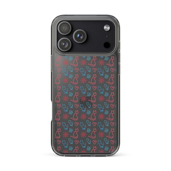clear-case-for-iphone-iphone-17-pro-max-case-on-phone-6a1d6fc0b144a.jpg Cats and Flowers iPhone Clear Case