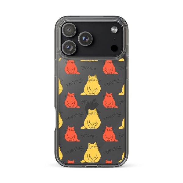 Abstract Colorful Cats iPhone Clear Case