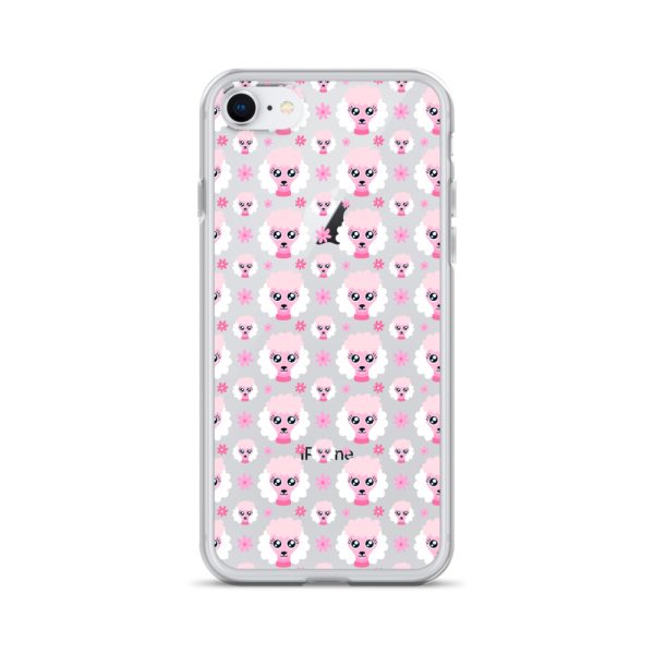 Pink Poodle iPhone Clear Case