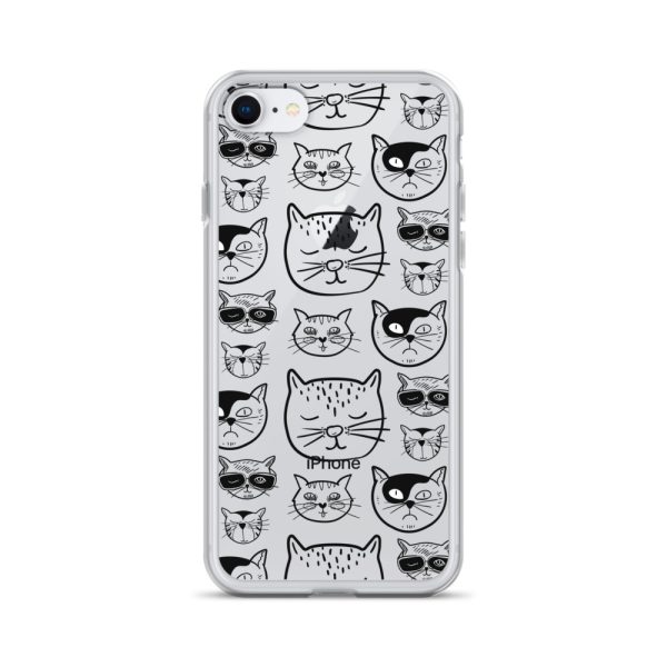 Cartoonish Cat iPhone Clear Case